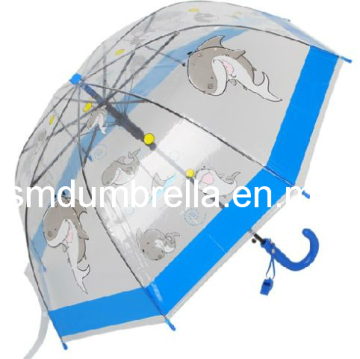 Chidren Cute Creative Hot Sale Poe&EVA Transparent Apollo Umbrella