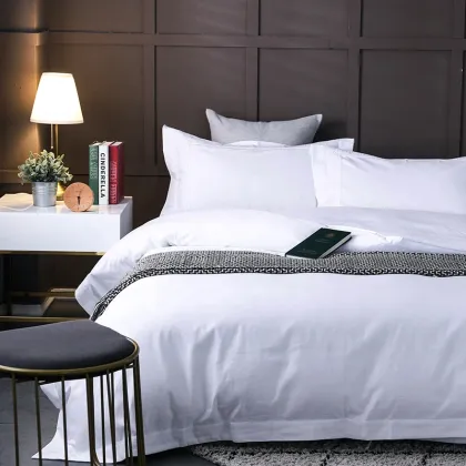 Wholesale 5 star hotel linen bed sheet