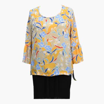 Women Summer Print 2020 Fashion Banded Blouses