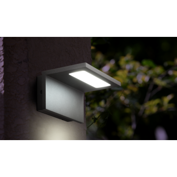 Lampe de sécurité du jardin mural extérieur LED