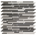 300*300mm Strip shape Glass Stone Mosaic Tiles