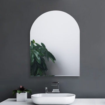 Customizable Size Wall-Mounted Irregular Beveled Frameless Glass Mirror for Bathroom - Factory Direct Sale
