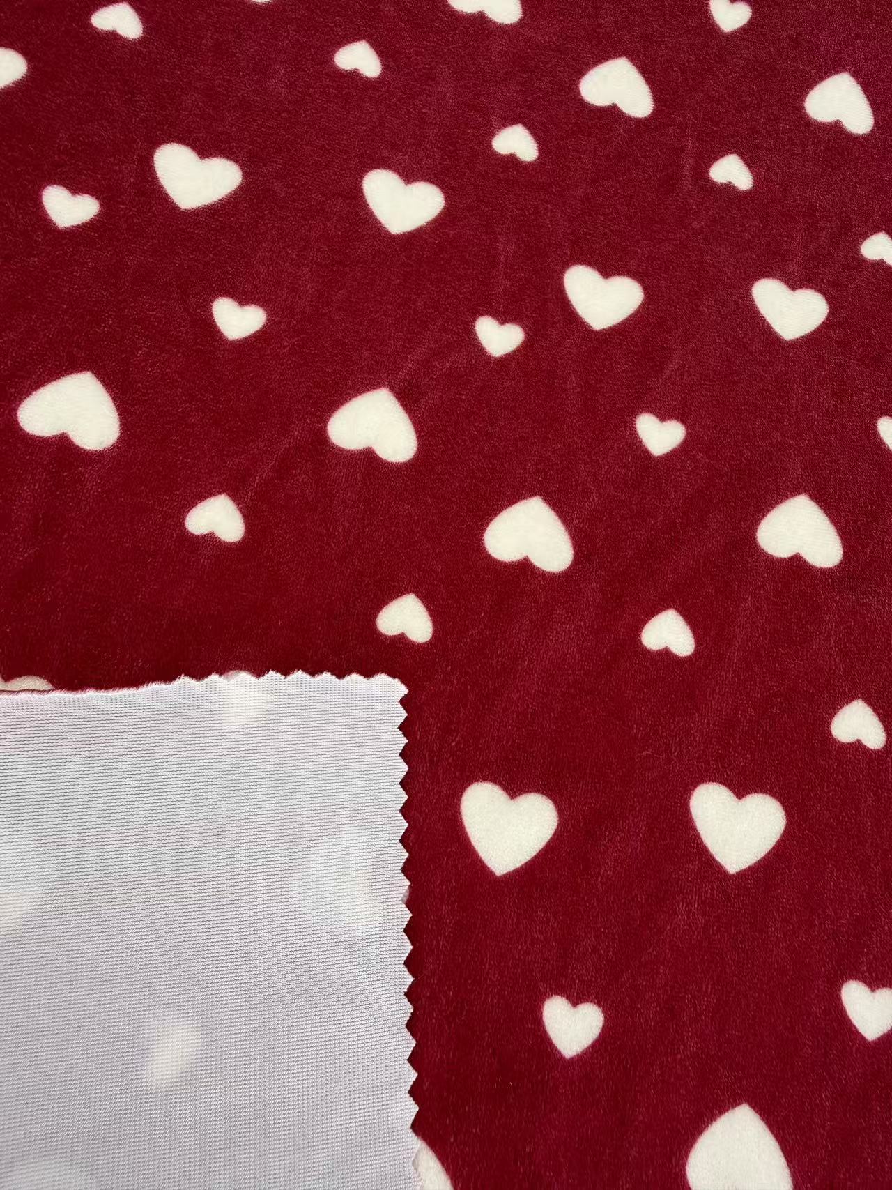 warp-knitted super soft plush water print