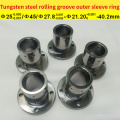 Tungsten steel rolling groove outer sleeve ring