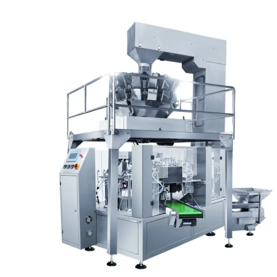 Automatic Rotary Premade Bag Granule Doypack Vacuum Packing Machine with Multihead Weighing System