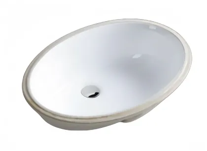 Oval Ceramic Undercounter Bathroom Wash Basin Sink