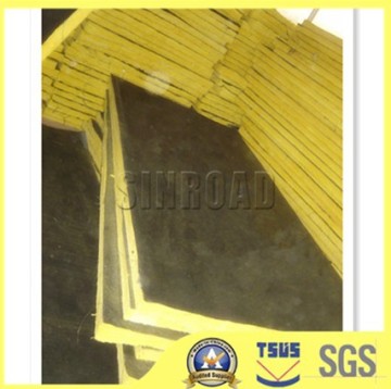 CE certificate fireproof insulation board fiberglass insulation with black fiberglass tissue