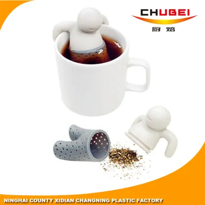 Wholesale OEM/ODM MR. TEA Silicone Tea Infuser with LFGB/FDA