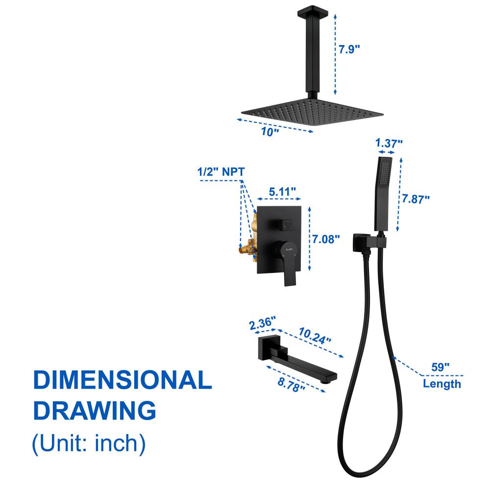 Shower sets 88051b 10 5