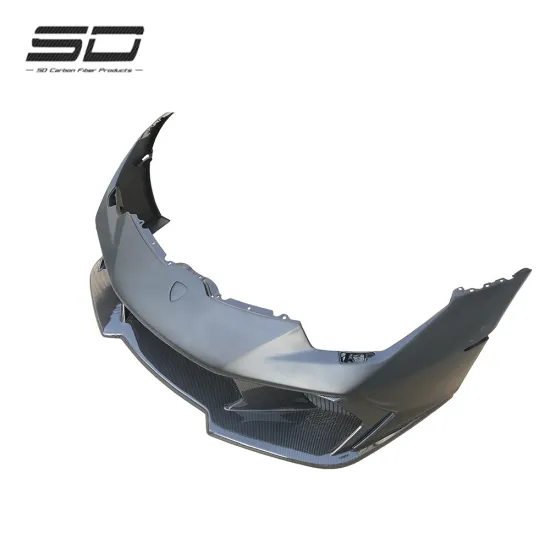 High Quality Dry Carbon Fiber V Style Front Bumper and Lip Kit for Lamborghini Huracan LP610