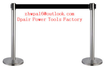 Velvet Rope Stanchions  Double Retractable Crowd Control Barrier