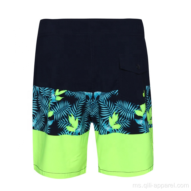 Pakaian Renang Cepat Kering Bercetak Custom Boardshorts untuk Lelaki