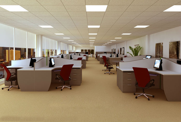 LED panel light 60x60 application in office