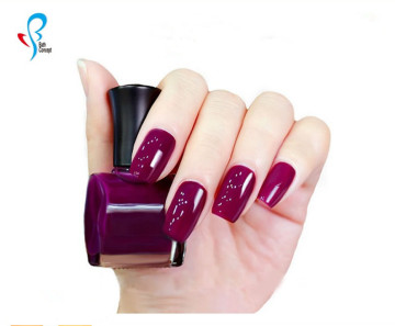Magic Color Elegant Purple Black Top Grade UV Nail Polish - Long Lasting