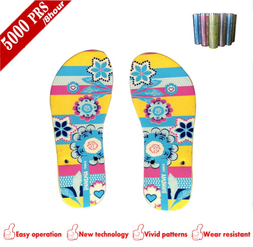 2D Vivid pattrens CPP women soles transferring film