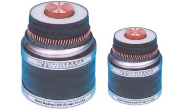 Rated Voltage 127 / 220kv Xlpe Copper Core High Voltage Cable Applying To Gis Substations