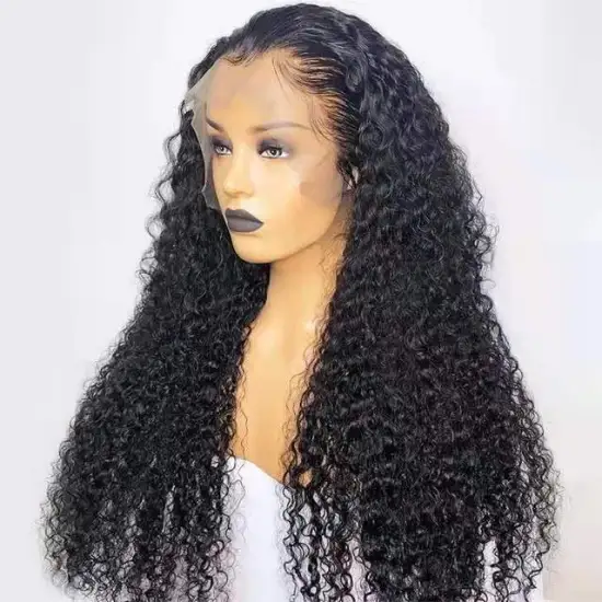 Unprocessed Brazilian Human Hair Full Lace Wig OEM Vendors Water Wave Virgin Cuticle Aligned Full Swiss Lace 100% Human Hair Wig