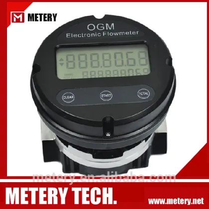 Electronic Oval Gear Meter Diesel Fuel Gasoline Kerosene Oil Flow Meter