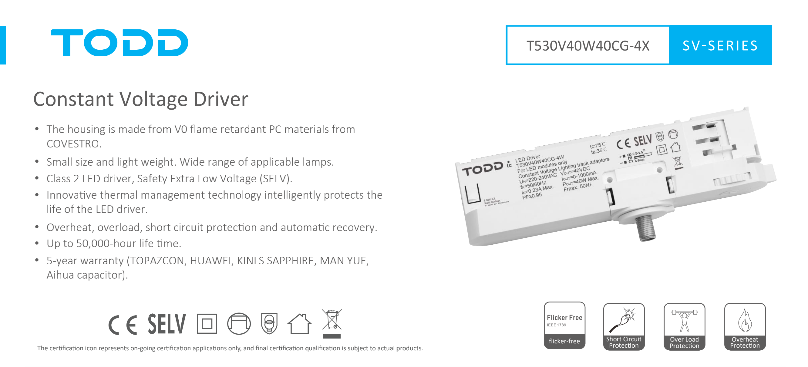 led driver T530V40W40CG-4X