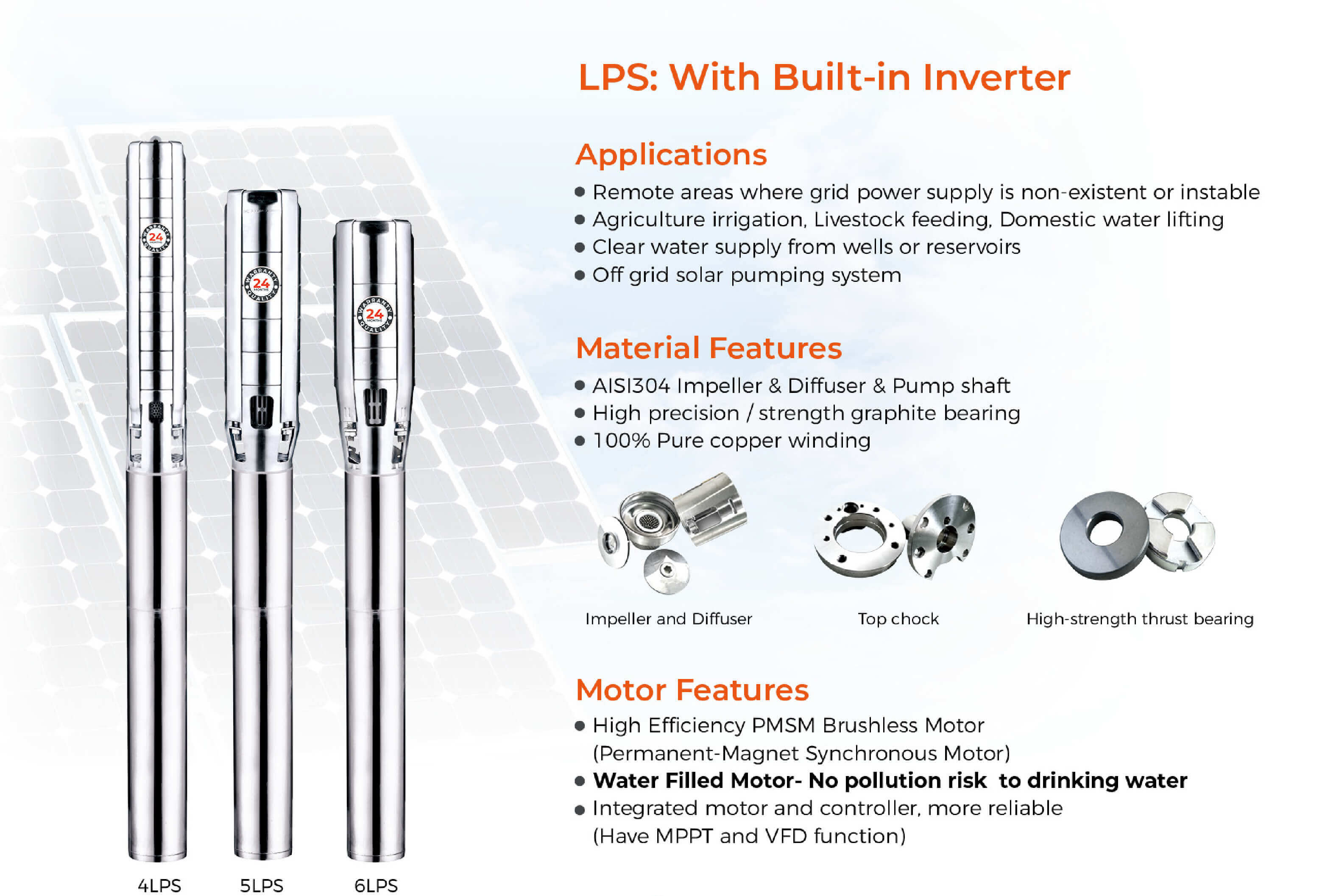 Leo Ac/dc High Head Solar Water Submersible Pump Kit 162m, High Quality ...