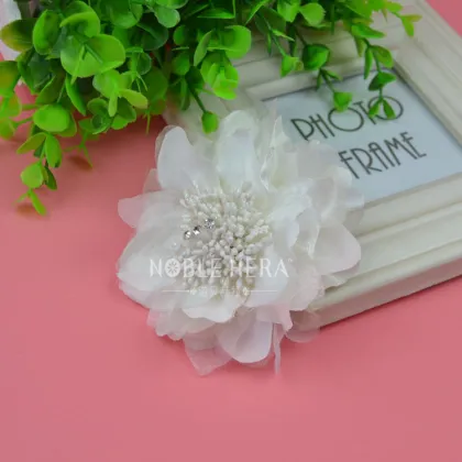 White jewelry pin brooch