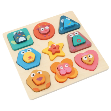 Montessori Wooden Puzzle Board: Educational Toy for Children's Cognition and Geometric Shape Learning