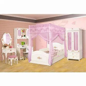Children's Bedding Set, Made of Solid Wood, Night Stand Measures 53 x 42 x 56cm