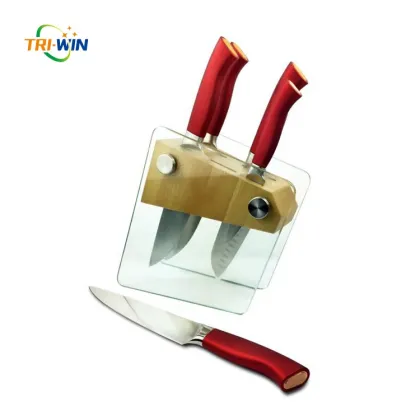 Chef carving bread boning paring knife set