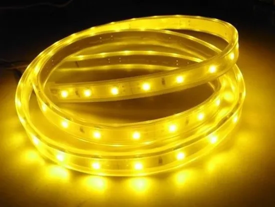 Warm White 14.4w 5050 Smd 60led/m, 12vdc / 24vdc Flexible Led Strip Lights Ce Rohs