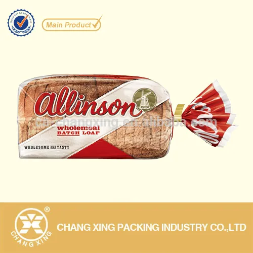 Food Packaging Bag Transparent PE Bread Bag Bakery Bag