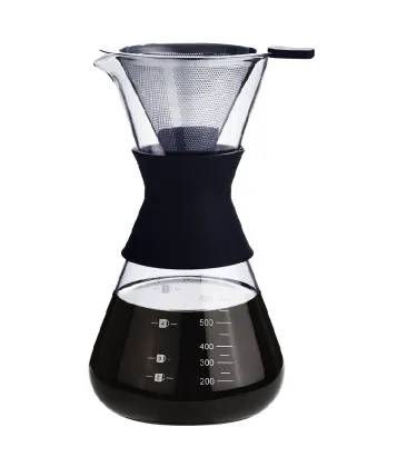 Pour Over Coffee Maker with Borosilicate Glass 600ML