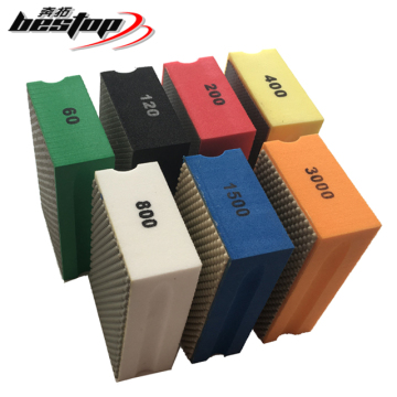 Soft Foam-Backed Resin Diamond Polishing Hand Pad for Stone