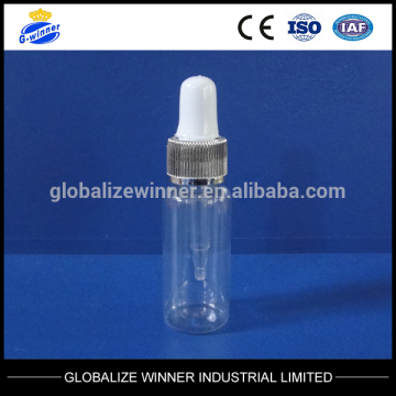 20ml clear plastic oil bottle with screw cap,pet bottle for cosmetic