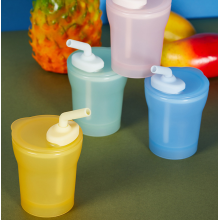 Toddlers Silicone Drinking Training Sippy Cup with Straw