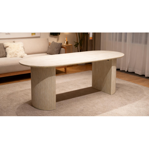 Mesa redonda de 8 plazas expandible para ahorro de espacio para el hogar/oficina