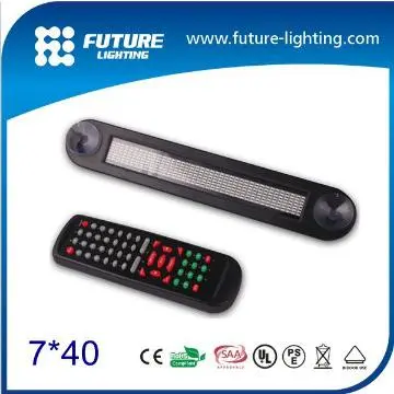 indoor disply car moving sign 12 VOLT Led car message scrolling sign
