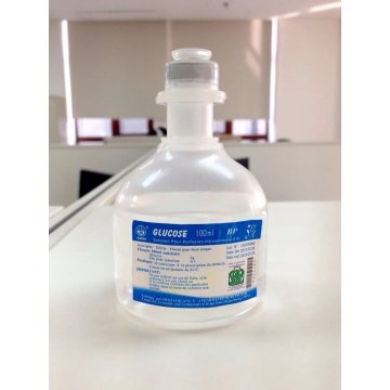 كيس جلوكوز 5% منقوع 100 مل من البلاستيك الزجاجي