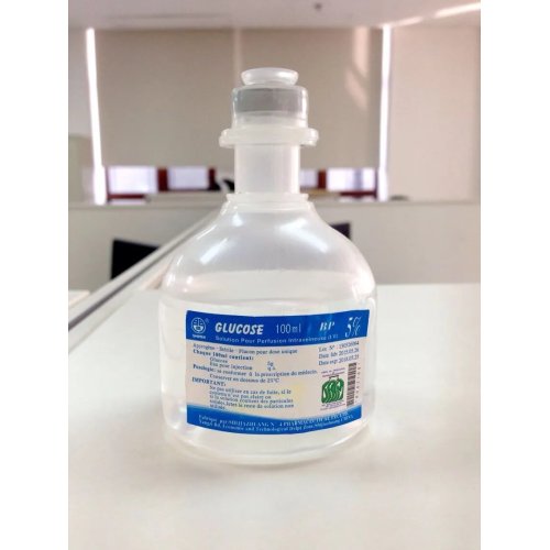كيس جلوكوز 5% منقوع 100 مل من البلاستيك الزجاجي