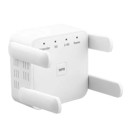 Comfast AC1200 Wireless WiFi Repeater Signal Booster - 2.4Ghz & 5Ghz - 1200Mbps - Black/White