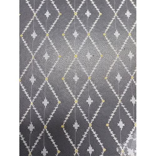 100% Polyester Stoff Polyester Mesh bestickter Spitze bestickter Stück Stoff