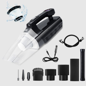 12V 120W Handheld Mini Air Compressor - Tire Inflator & Vacuum Cleaner with LED Light