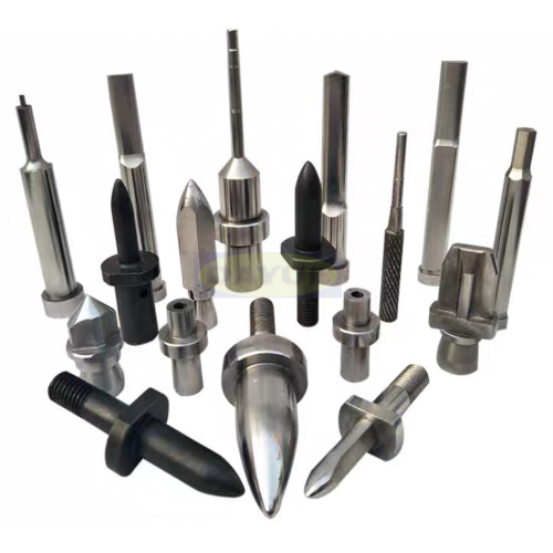 Positioning pins and punches for automobile mold components