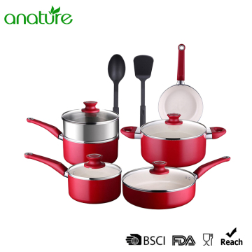 Pressed 12 piece Non Stick Cookware Set