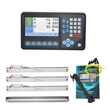 Ditron Magnetic Scale Linear Glass Scale DRO Kit for Lathe and Milling Machine - 3 Axis Digital Readout