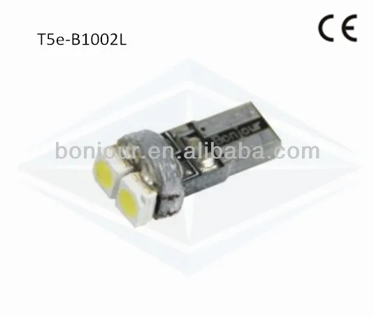 2 pcs 3528 smd instrument lamp t5 car lights led t5 auto bulb