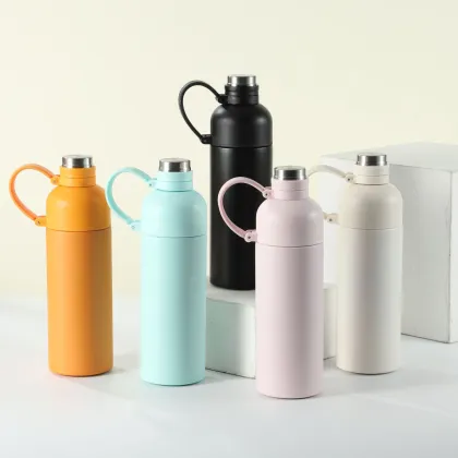 500ml Detachable Sport Water Bottle Double Wall Insulated Vacuum Flask Outdoor Customizable Water Flask Bottle Custom Flask