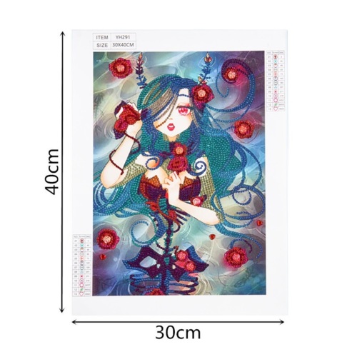 Anime Girl Decorativa Pintura Diamante Pintura