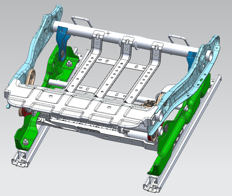 Right seat cushion frame assembly for W05