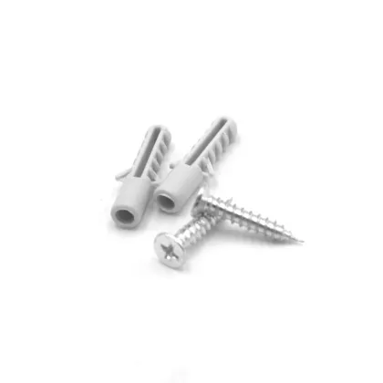 Yellow Plastic Plug Anchor Self-Drilling Drywall Anchors with Screws