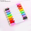 Vividcraft 8 pcs/lot Erasable Whiteboard Pen Dry Erase White Board Marker Eraser 8 Colors Office Easy Papelaria Pen for Children